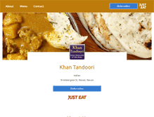 Tablet Screenshot of khan-tandoori.com